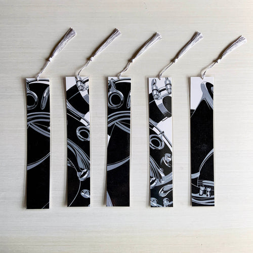 Handmade Clarinet Bookmark Silver