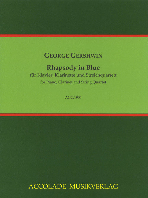 Gershwin Rhapsody in Blue piano clarinet string quartet arrangement Orkin cover