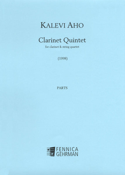 Aho, Kalevi: Clarinet Quintet (score) | CAMco – CAMco Music, LLC