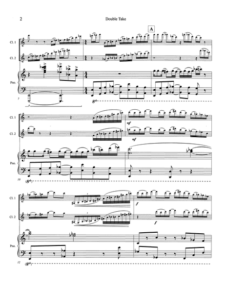 Martin Double Take, concerto for two piano reduction