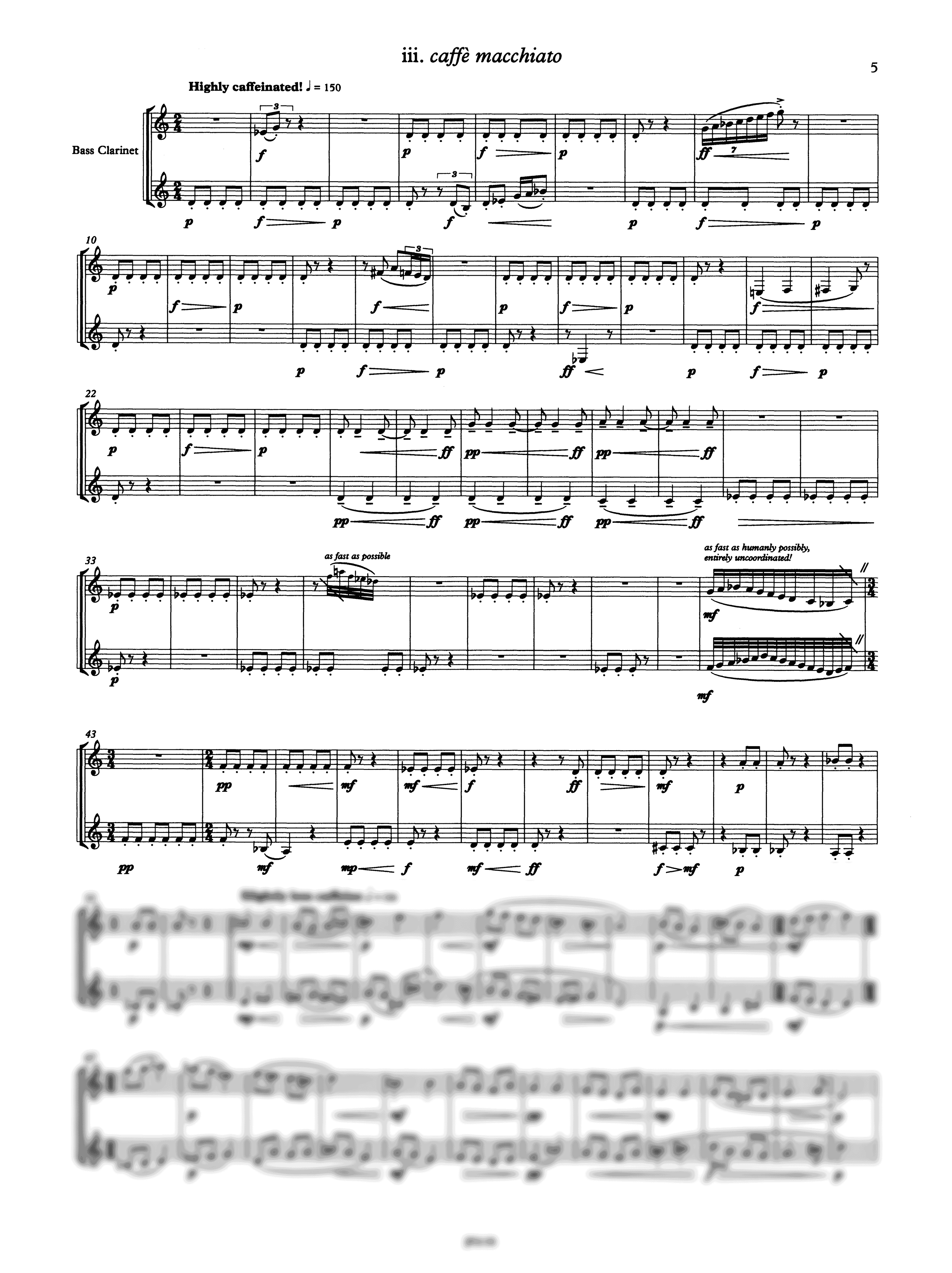 Aragón, Jared Isaac_Espresso! Jared Isaac Aragón Espresso! bass clarinet duet - Movement 3