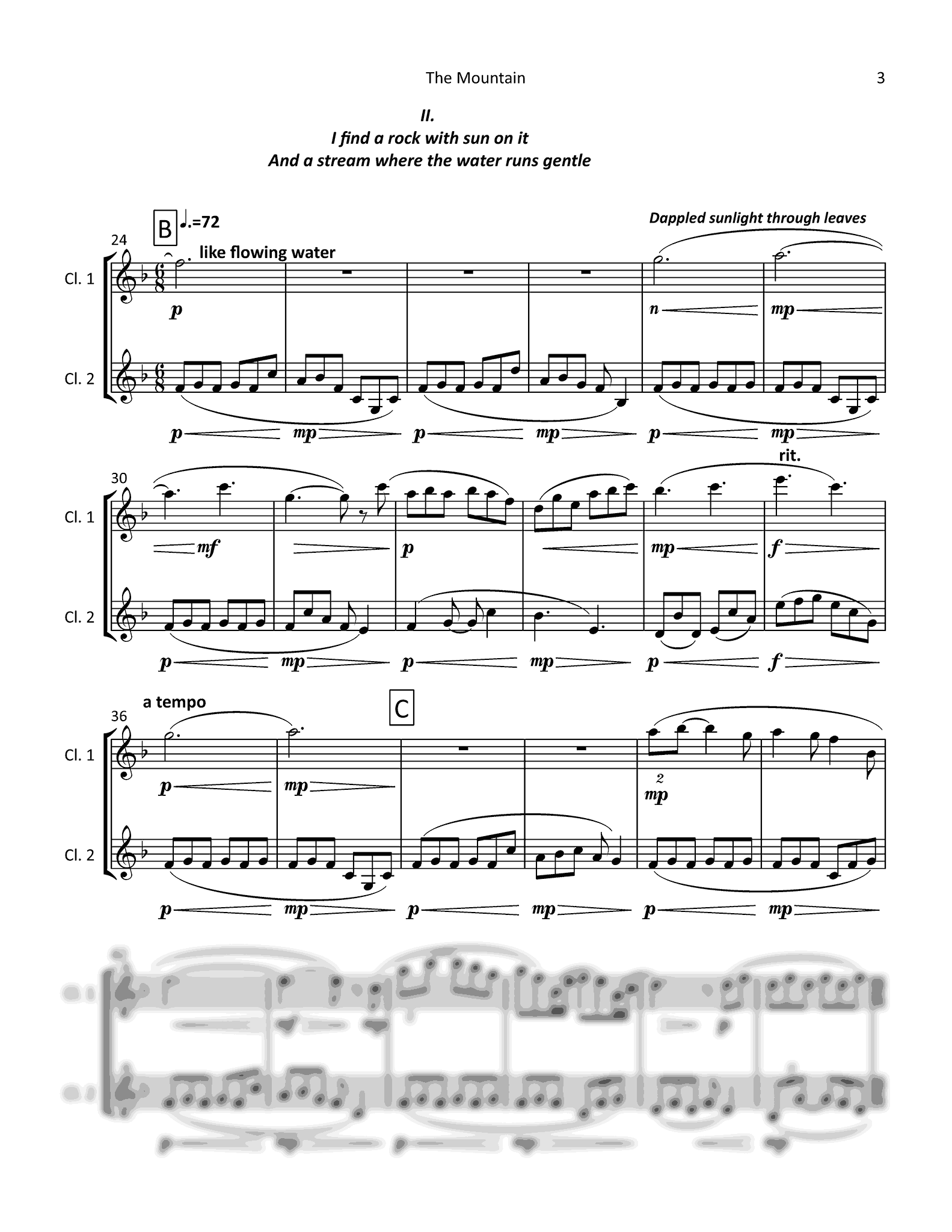 Brandon, Jenni_The Mountain Brandon The Mountain clarinet duet - Movement 2