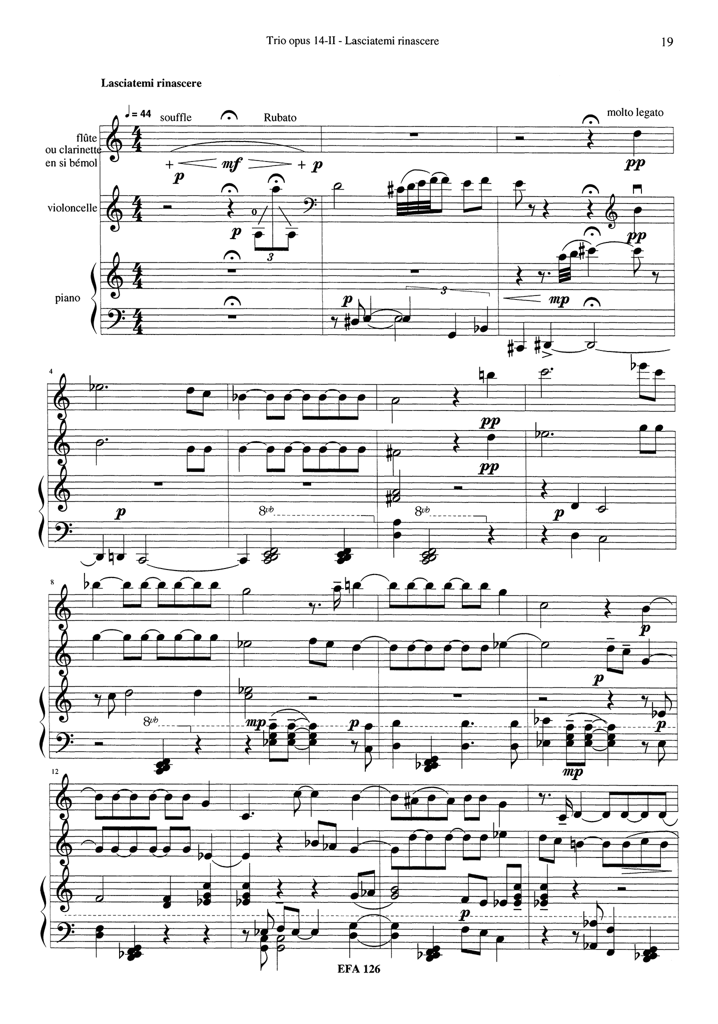 Williencourt, Dominique de_Trio, Op. 14 Dominique de Williencourt Trio, Op. 14 clarinet cello piano - Movement 2