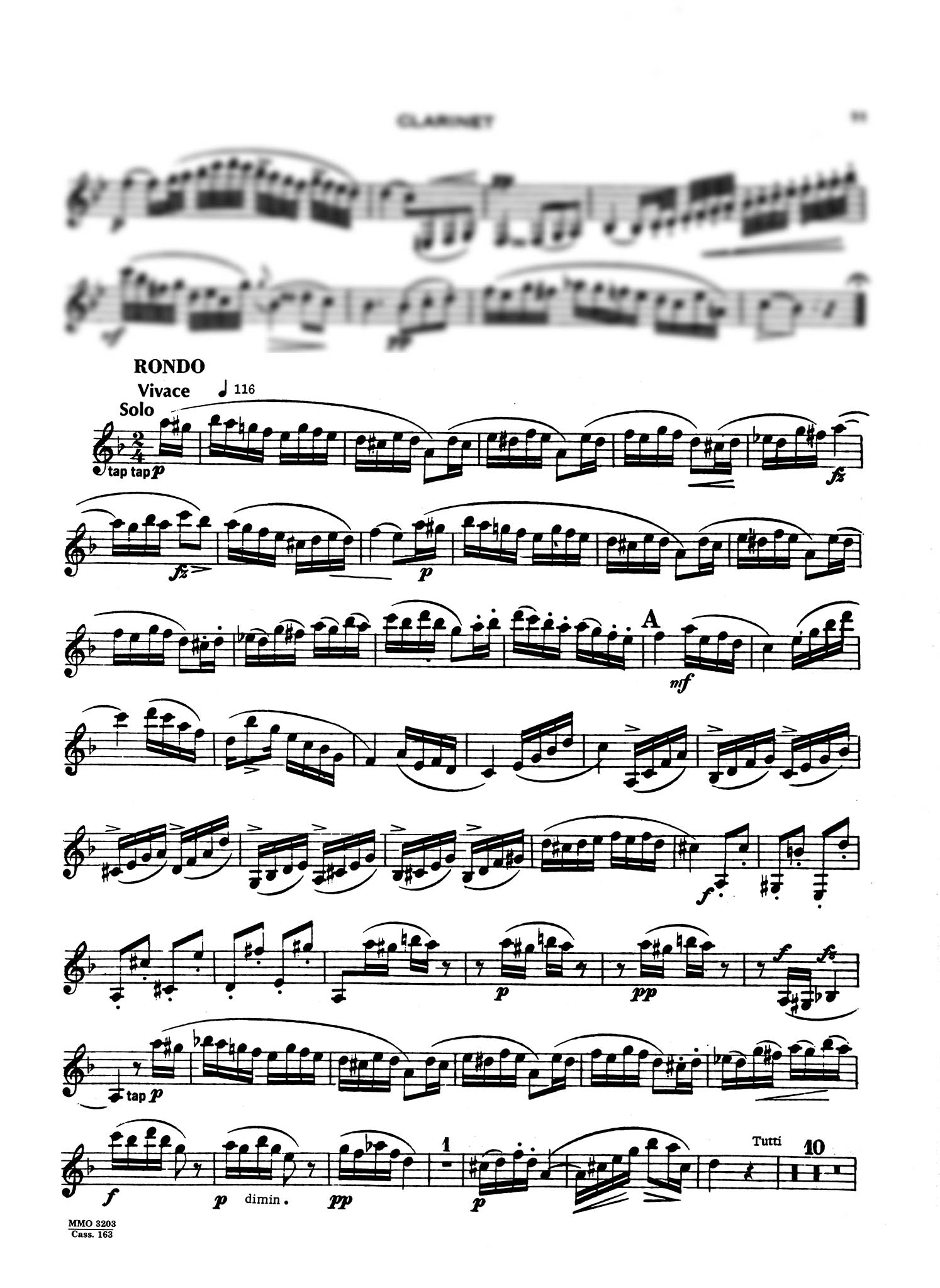 Spohr, Louis_Clarinet Concerto No. 1 in C Minor, Op. 26 (clarinet part & audio) Clarinet Concerto No. 1 in C Minor, Op. 26 - Movement 3