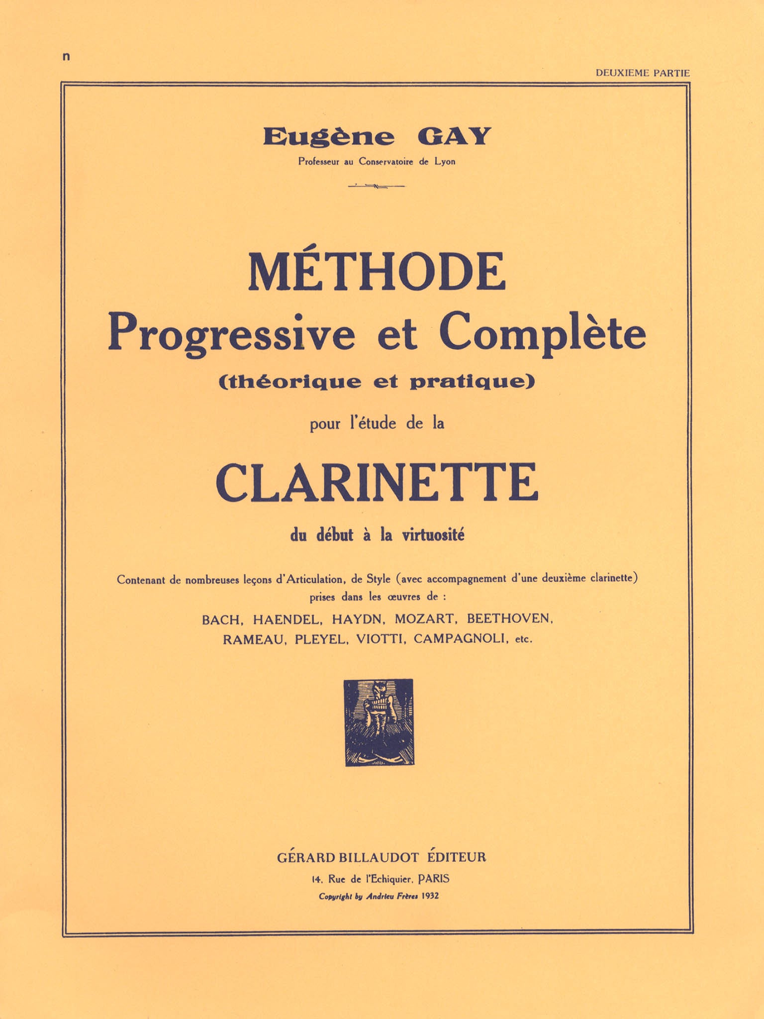Gay, Eugène_Progressive and Complete Method for the Clarinet, Book 2