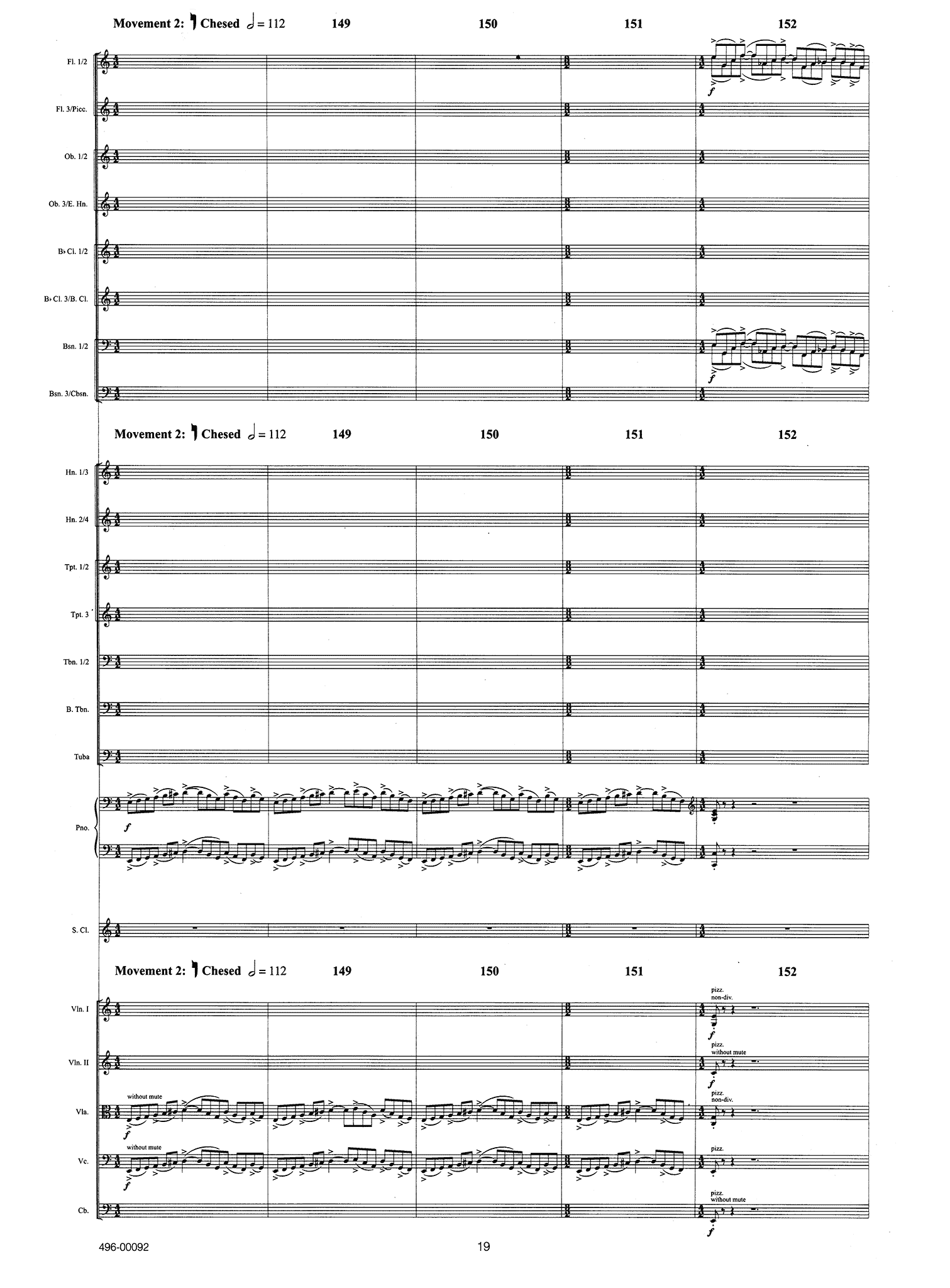 Leshnoff, Jonathan_Clarinet Concerto ‘Nekudim’ (score) Leshnoff Clarinet Concerto ‘Nekudim’ full score - Movement 2