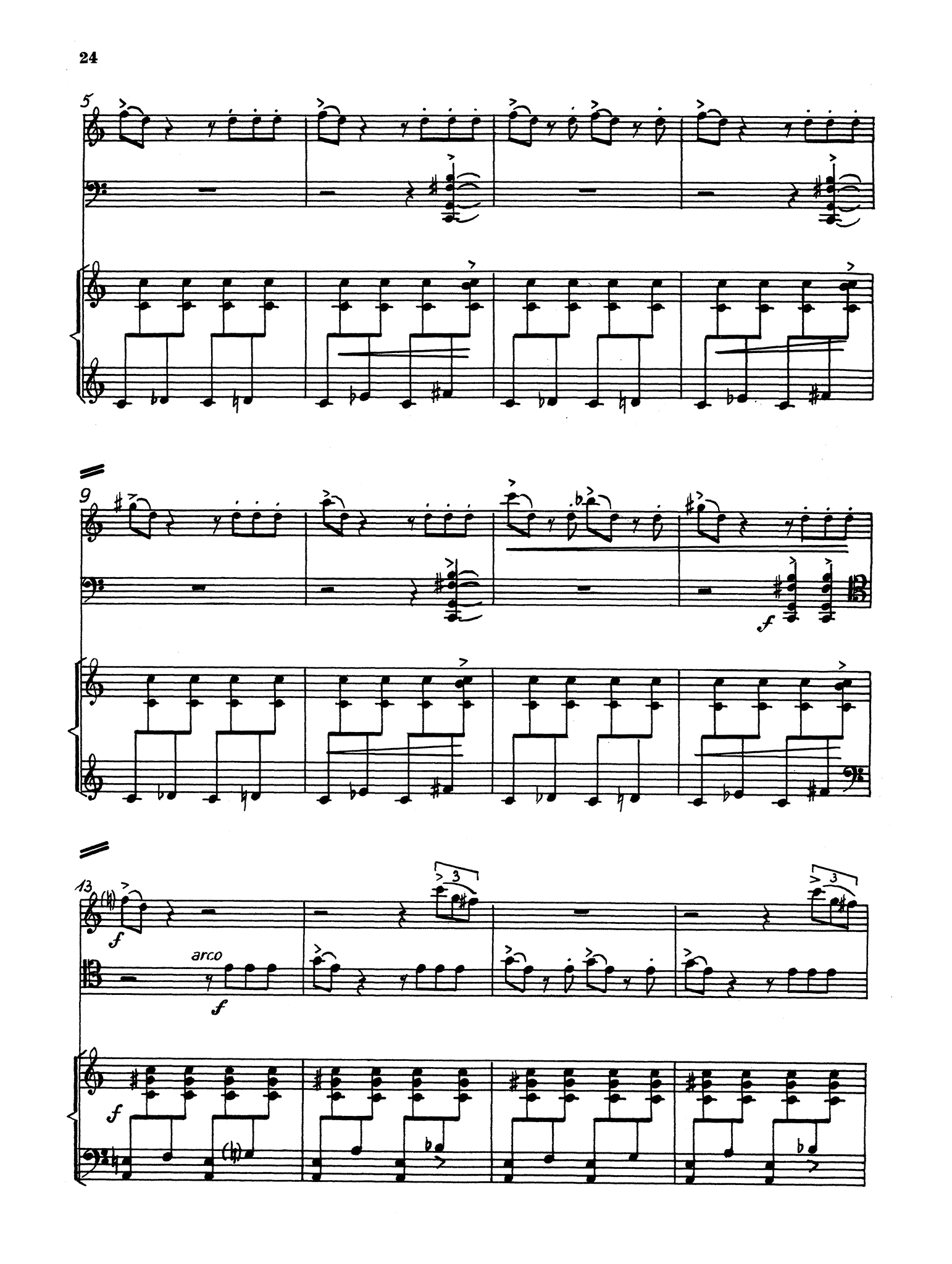 Raphael, Günter_Trio, Op. 70 Günter Raphael Trio, Op. 70 - Movement 3, page 24