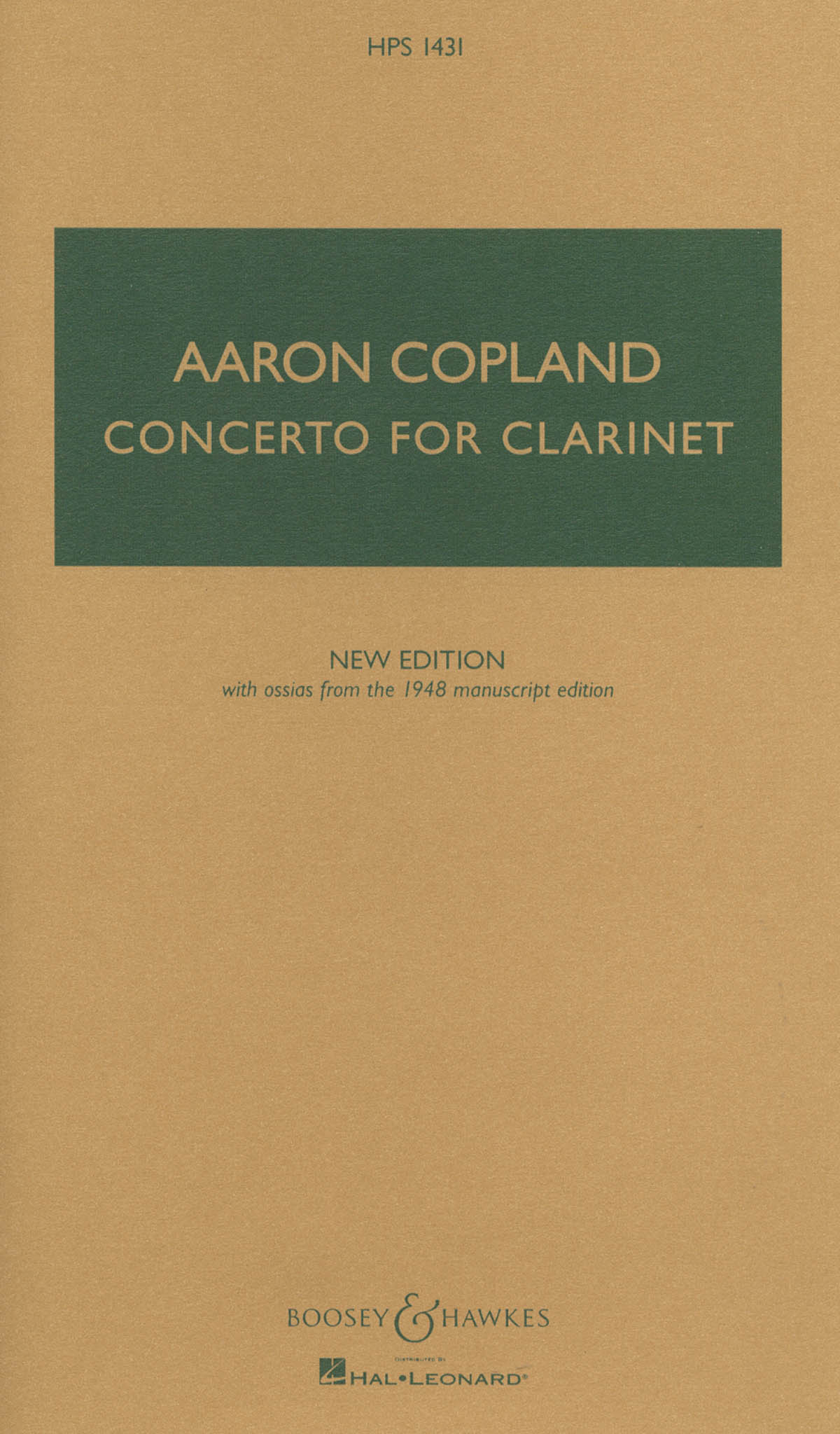 Copland, Aaron_Clarinet Concerto (mini score)