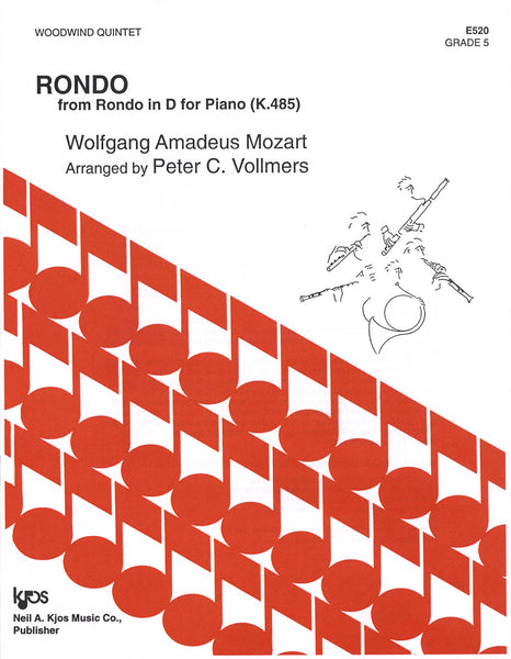 Mozart Rondo No. 1 in D Major, K. 485, wind quintet arrangement