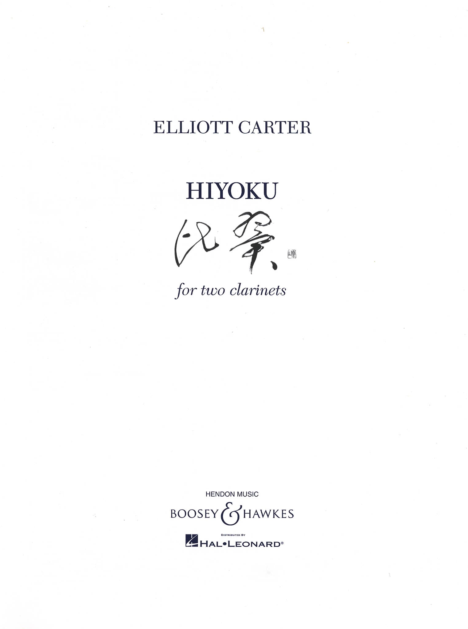 Carter, Elliott_Hiyoku