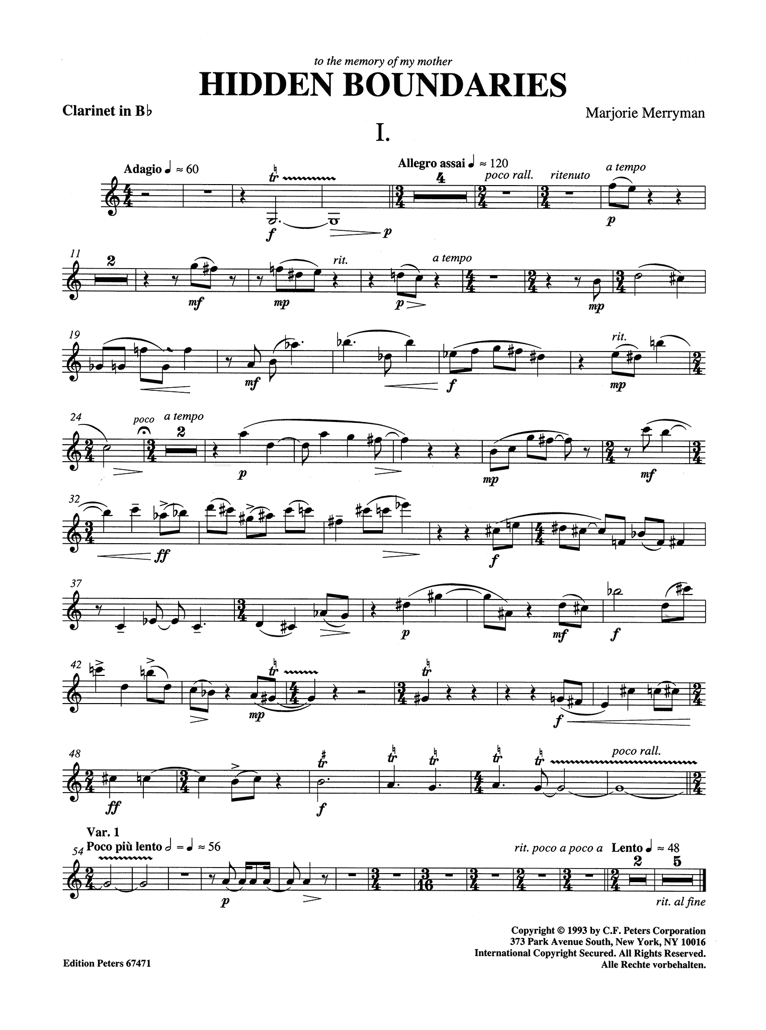 Merryman, Marjorie_Hidden Boundaries Merryman Hidden Boundaries clarinet part