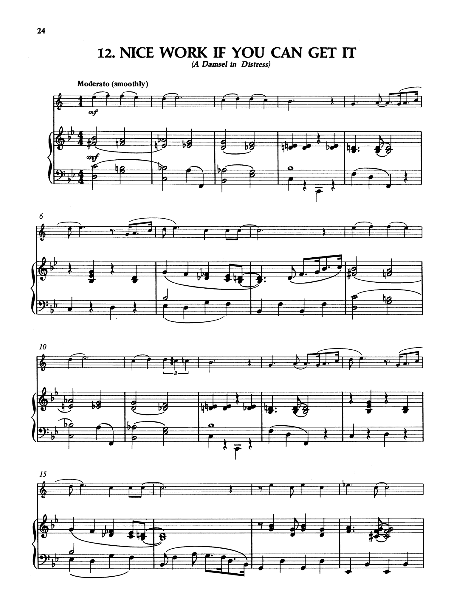 Gershwin, George_Easy Gershwin for Clarinet Gershwin Nice Work If You Can Get It clarinet & piano score