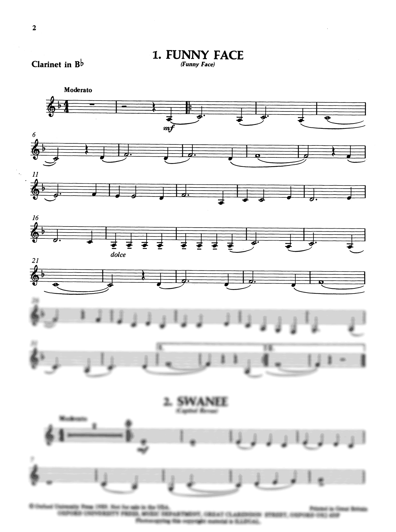 Gershwin, George_Easy Gershwin for Clarinet Gershwin Funny Face clarinet part