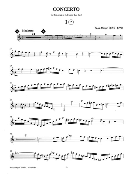 Mozart: Clarinet Concerto K 622 for B-flat Clarinet w