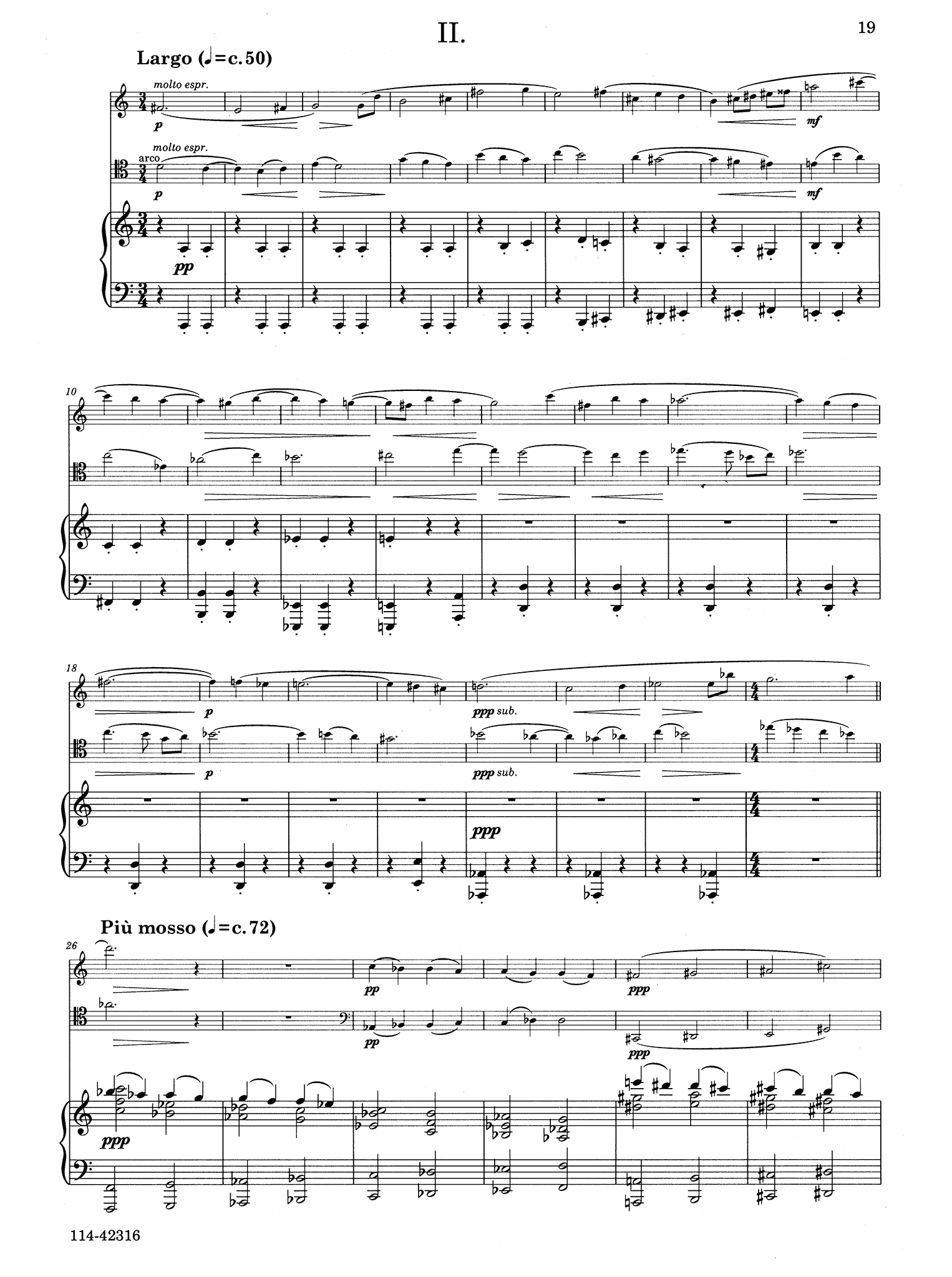 Liebermann, Lowell_Trio, Op. 128a Liebermann Trio, Op. 128a clarinet cello and piano - Movement 2