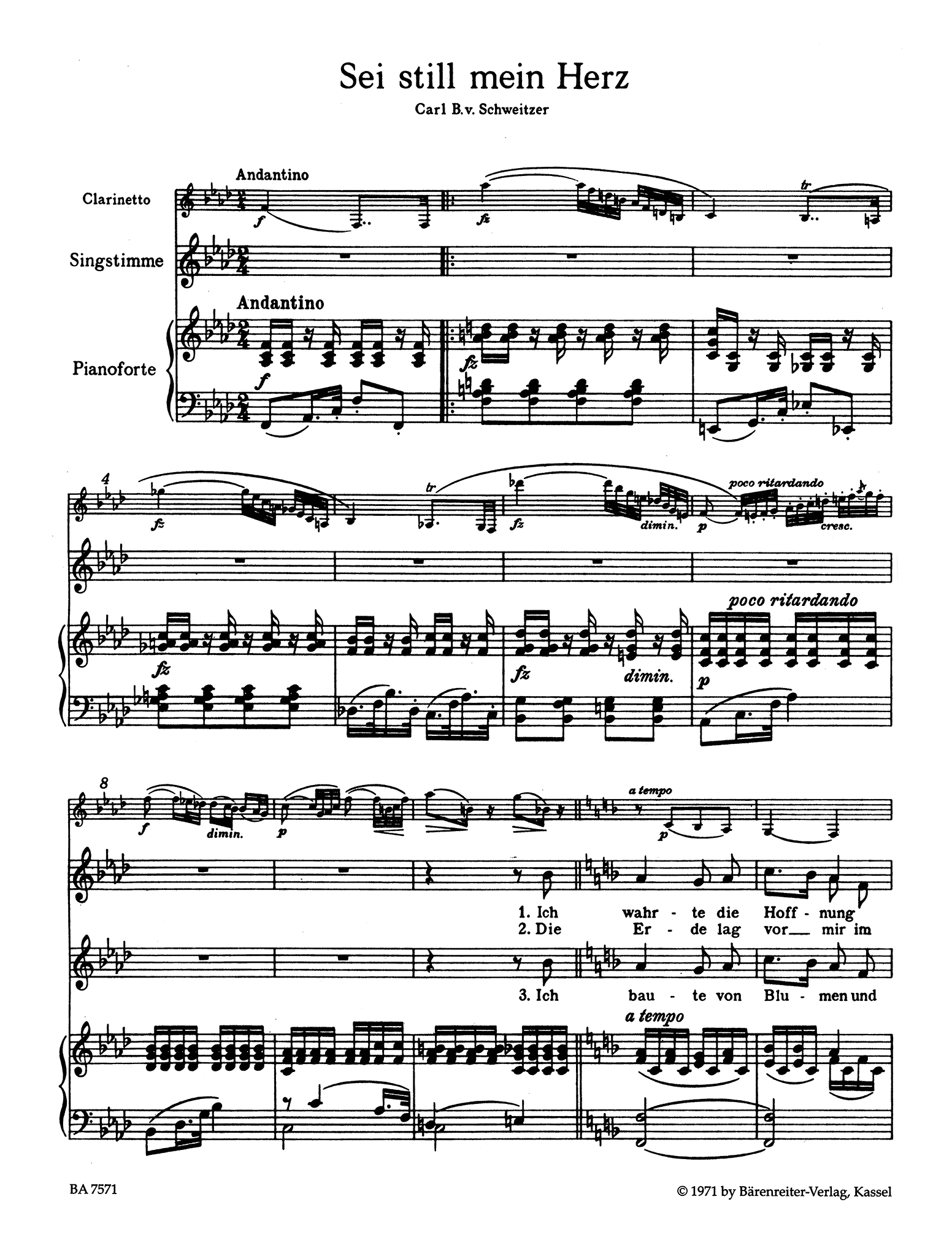 Spohr, Louis_6 Deutsche Lieder, Op. 103 6 Deutsche Lieder, Op. 103 - No. 1