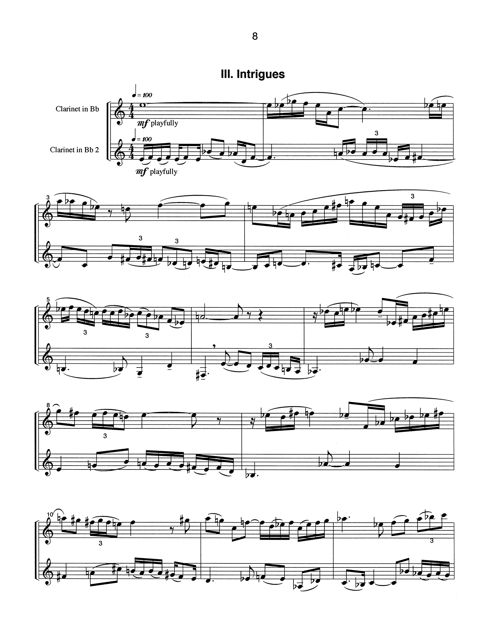 Buss, Howard_Felinity Buss Felinity clarinet duet - Movement 3