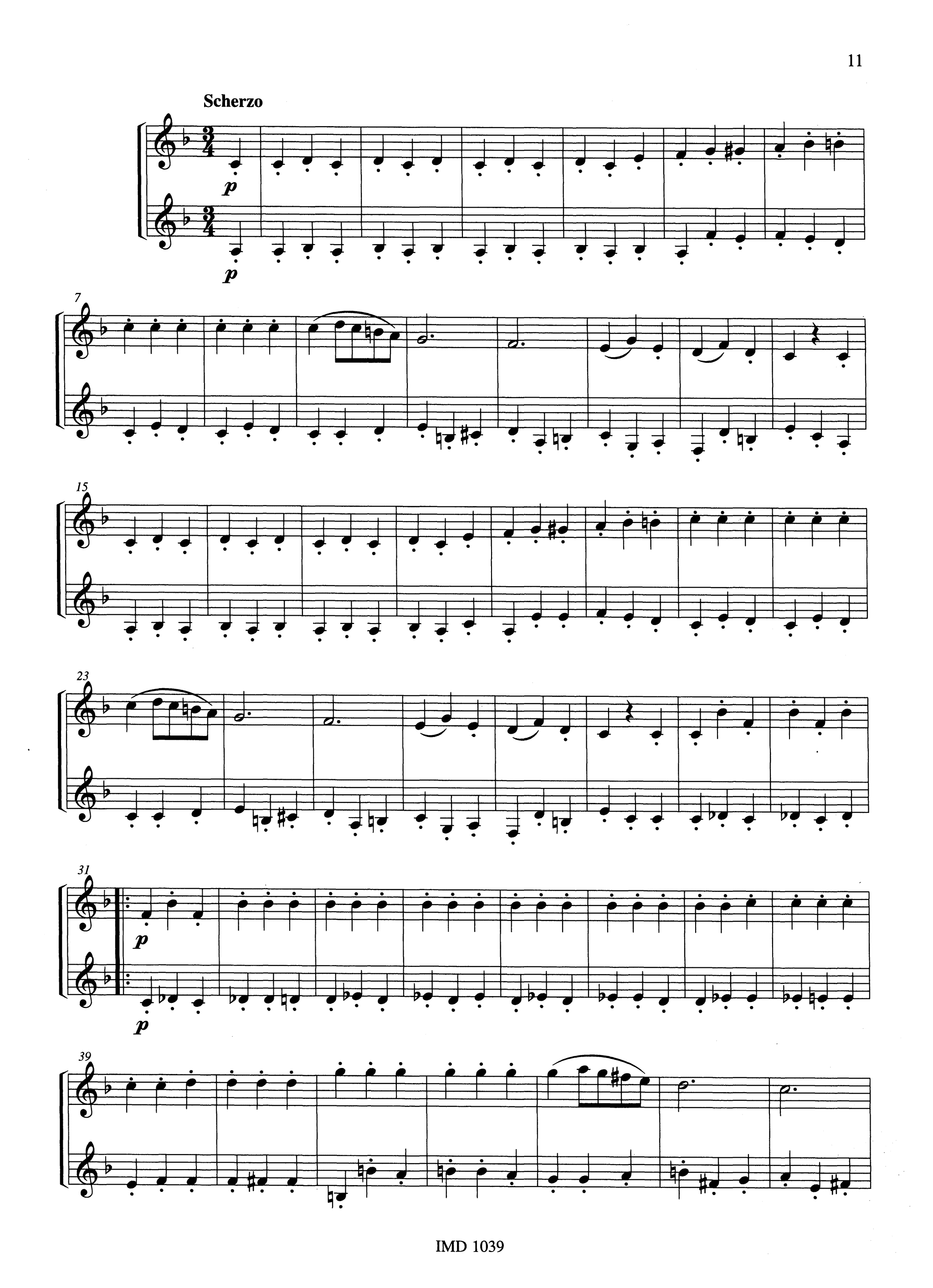 Beethoven, Ludwig van_Marcia funebre & Scherzo, from Symphony No. 3 in E-flat Major, Op. 55 ‘Eroica’ Symphony No. 3 for clarinet duet Movement 4