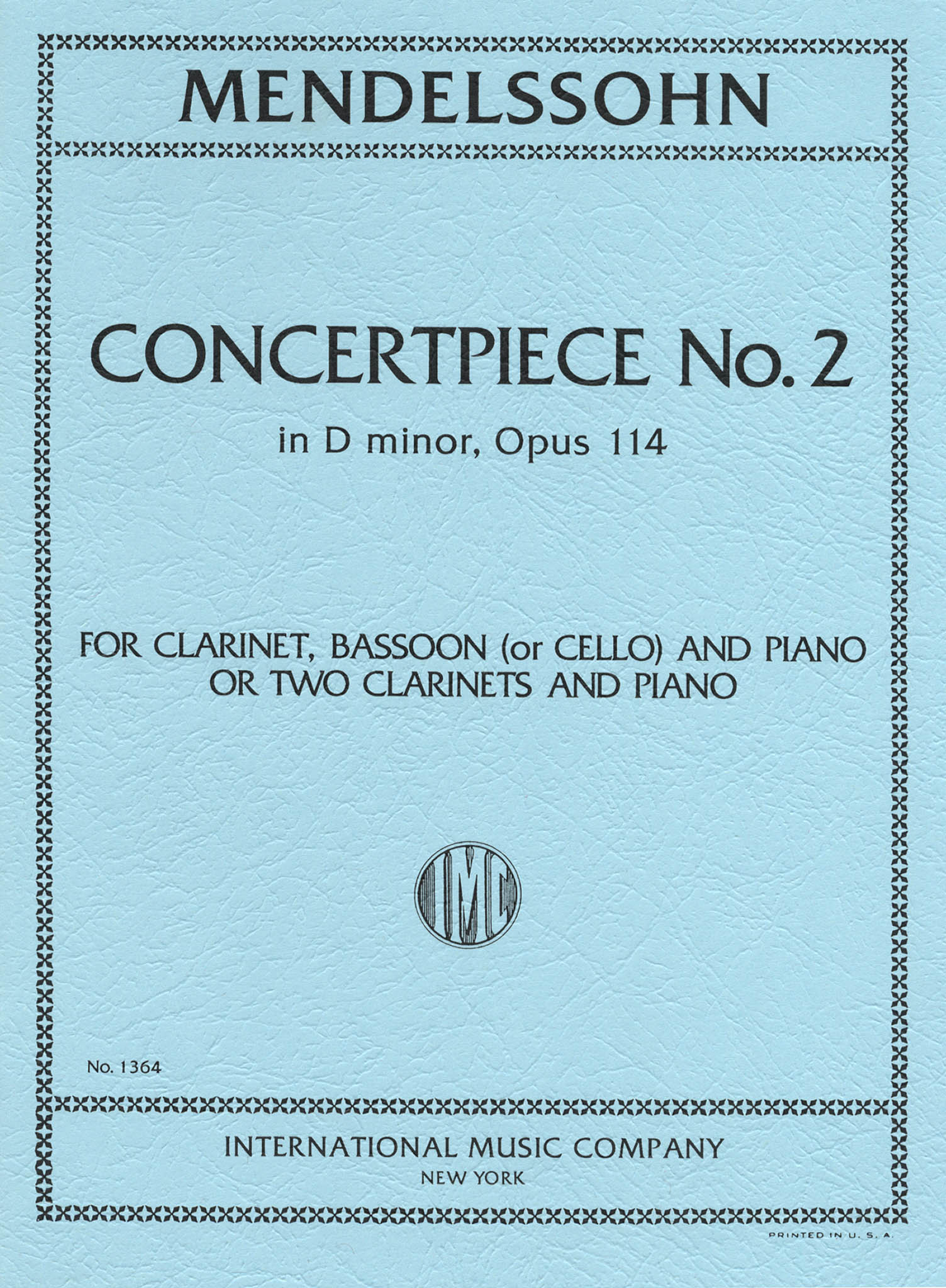 Mendelssohn, Felix_Konzertstück No. 2 in D Minor, Op. 114