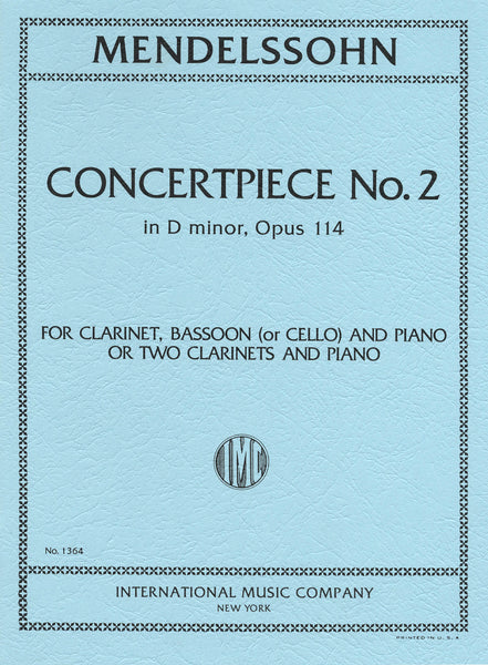 (未使用･未開封品)　Konzertstuecke op. 113 und 114 fuer Klarinette Basetthorn (2 Klarinetten) und Klavier f4u0baa Mendelssohn -Two Concert Pieces for Clarinet and Basset horn