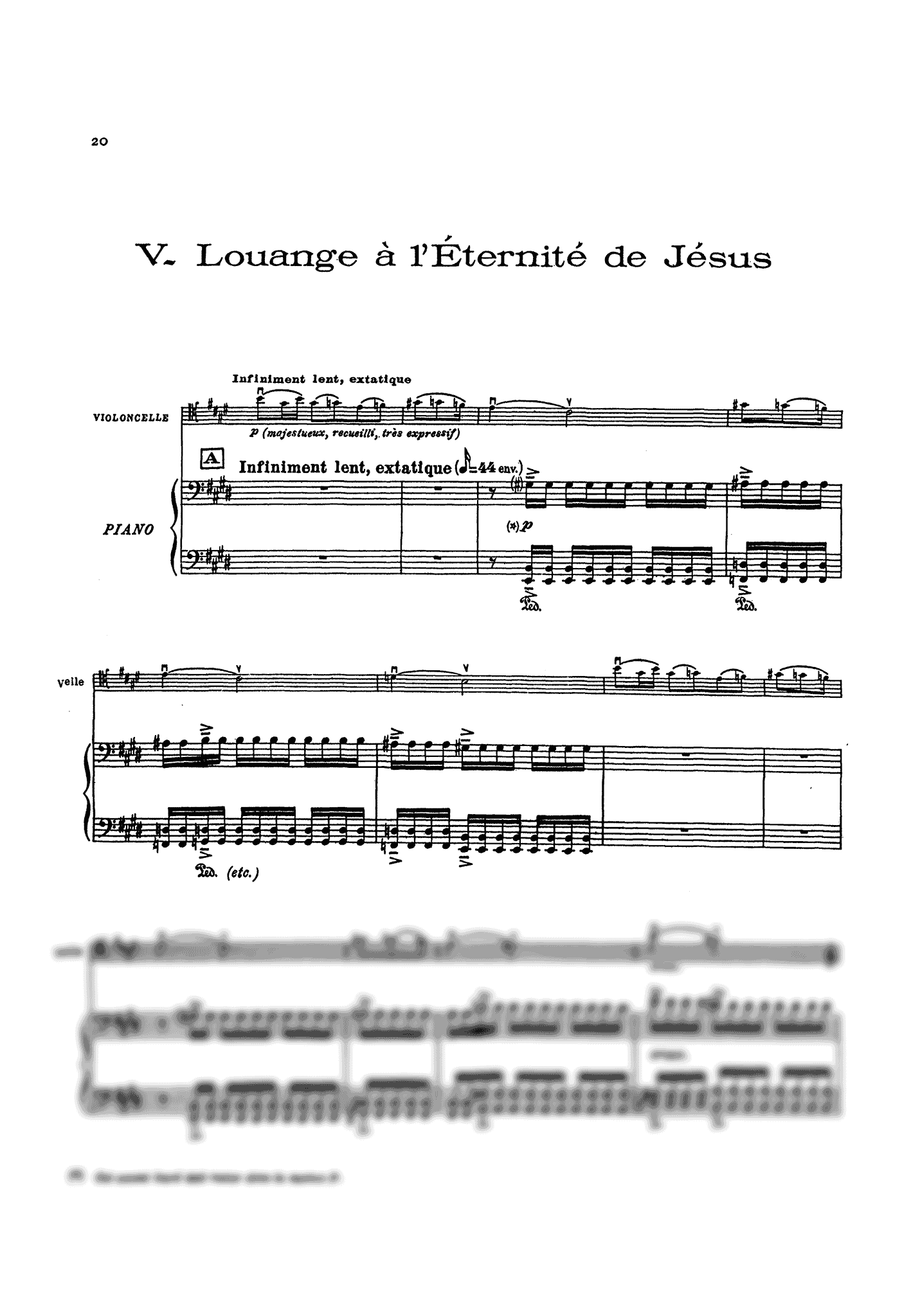 Messiaen, Olivier_Quatuor pour la fin du temps (mini score) Messiaen Quatuor pour la fin du temps mini score - Movement 5