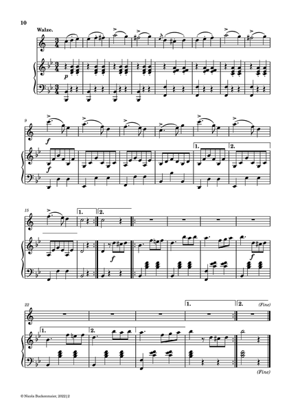 Schleicher-Krähmer, Caroline: Sonatine for Clarinet & Piano