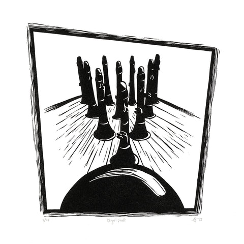 Kegelstatt: Handmade Clarinet Linocut Art Print | CAMco – CAMco