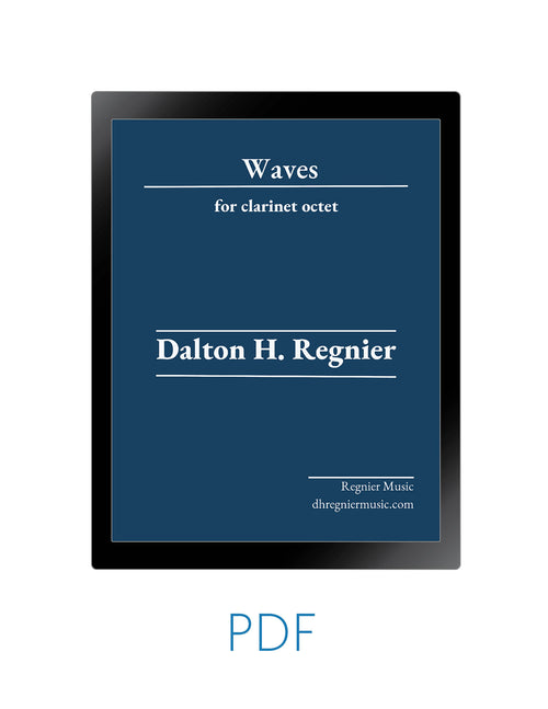 Dalton Regnier Waves clarinet octet cover