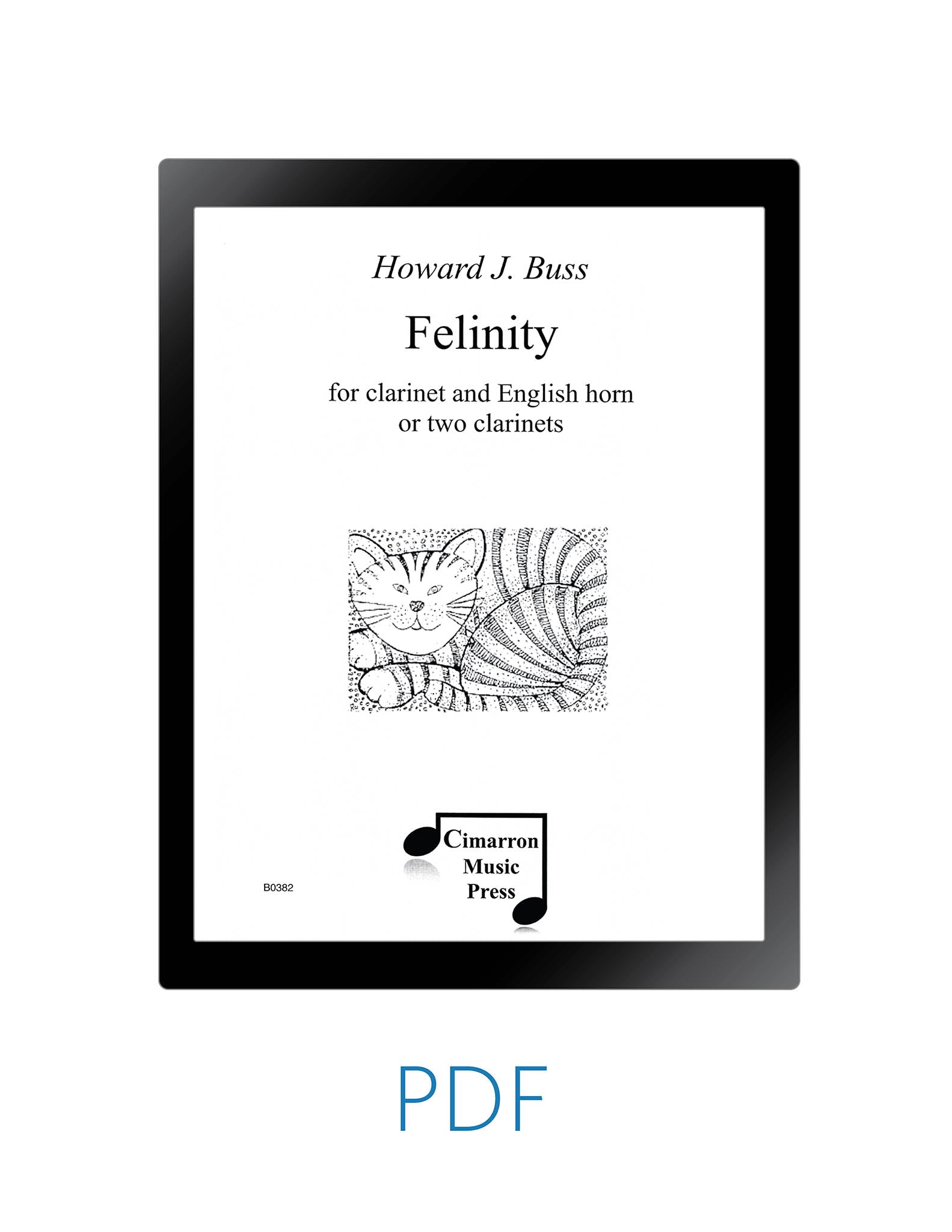 Howard Buss Felinity clarinet & english horn duet cover PDF