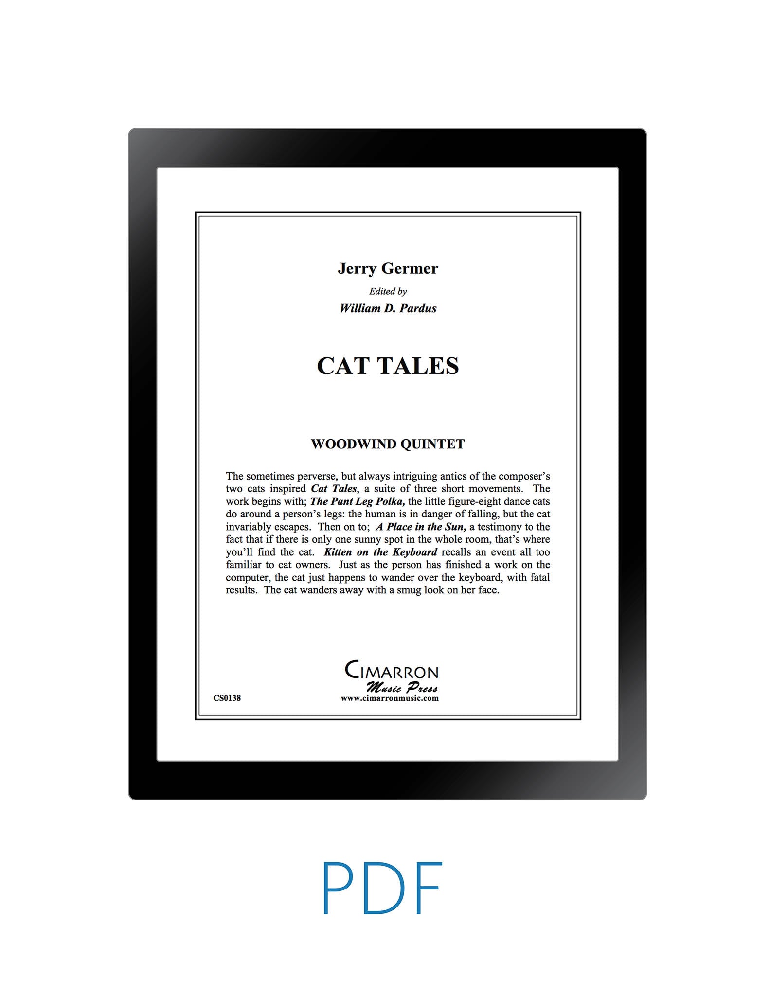 Germer Cat Tales woodwind quintet PDF