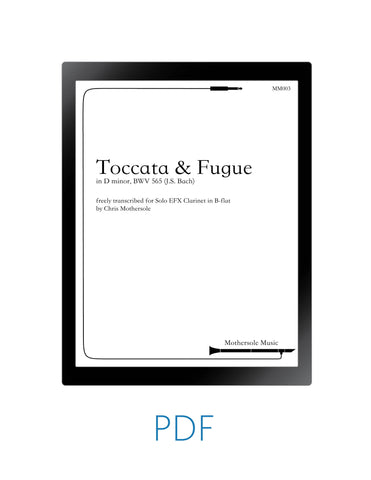 Bach: Toccata & Fugue, BWV 565, transcribed for EFX Clarinet