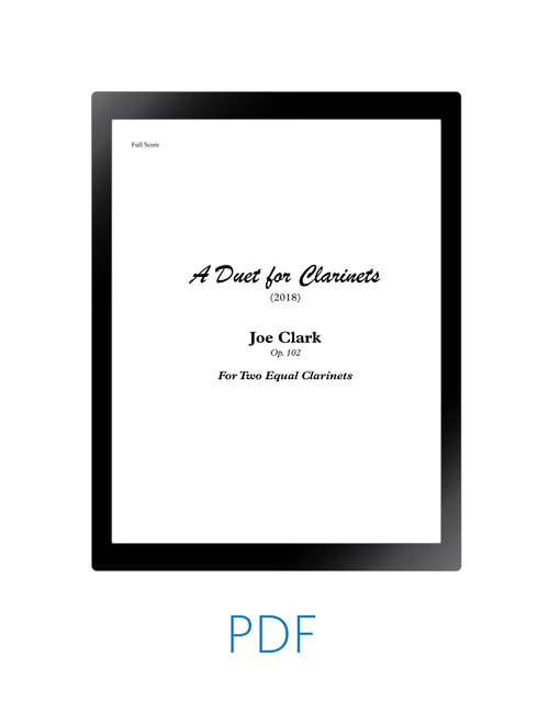 Clark, Joe_A Duet for Clarinets, Op. 102