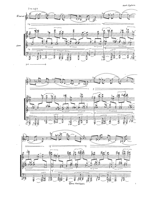 Epstein Nebraska Impromptu clarinet and piano page 1