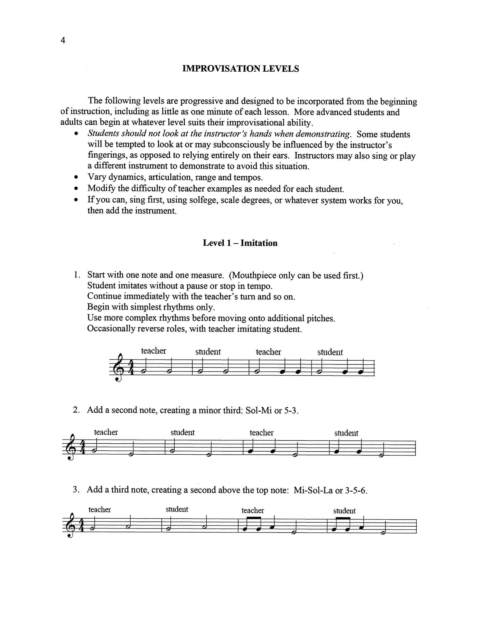 Nancy Williams Woodwind Improvisatory Techniques Classical Era pedagogy method page 4