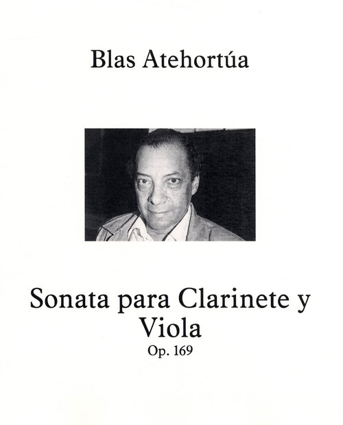 Atehortúa Sonata clarinet viola, Op. 169 cover