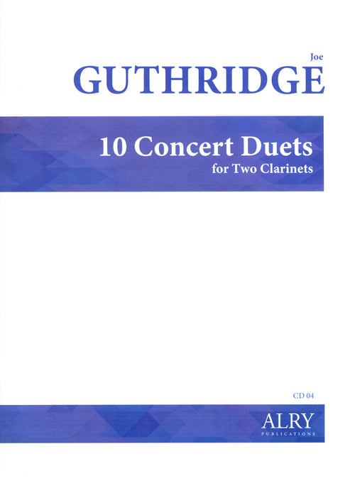 Guthridge 10 Concert Clarinet Duets cover