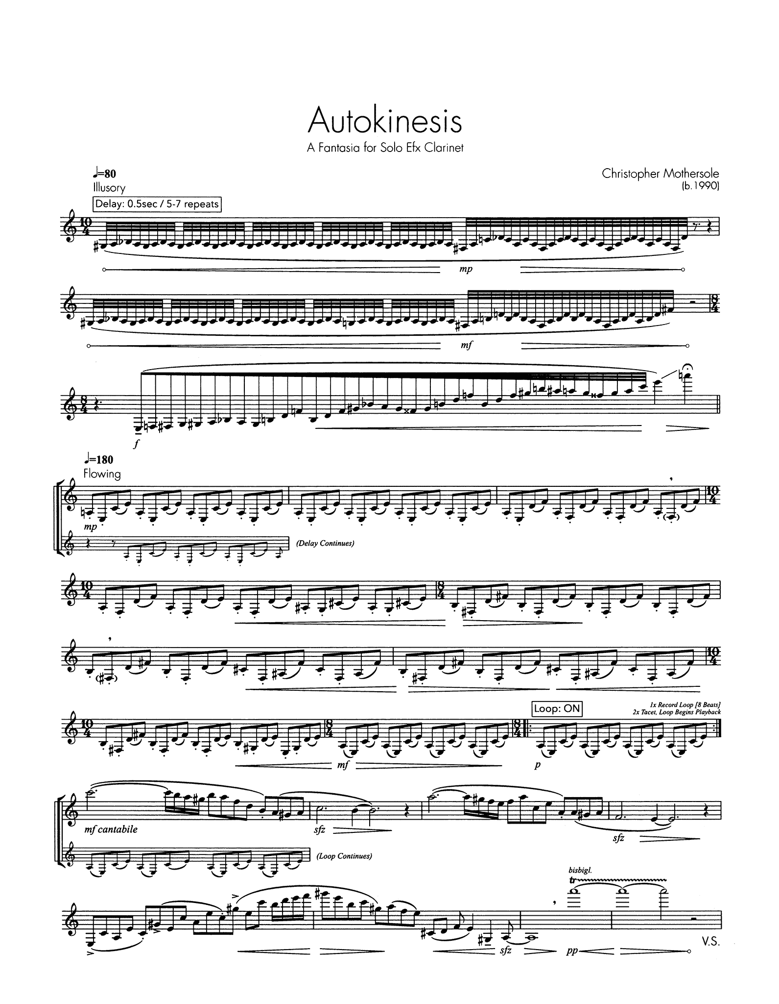 Mothersole, Christopher Autokinesis, for & effects CAMco