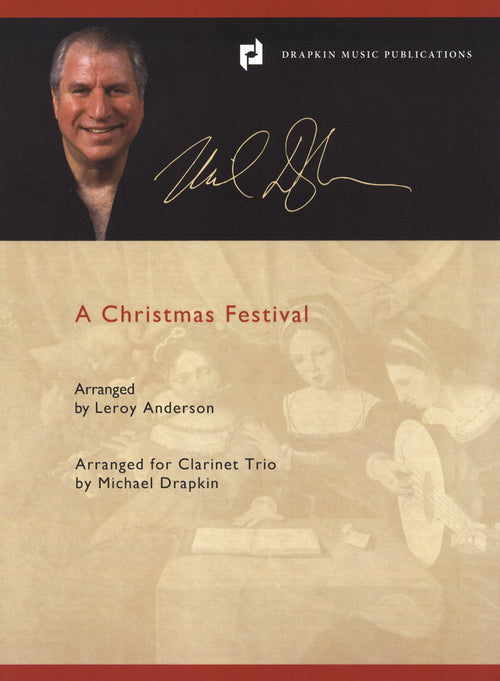 Anderson A Christmas Festival clarinet trio arrangement Drapkin cover