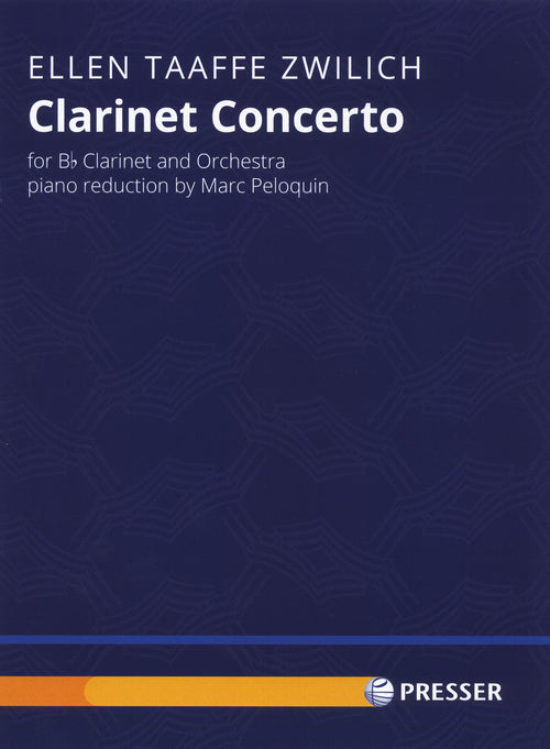 Zwilich Clarinet Concerto piano reduction cover