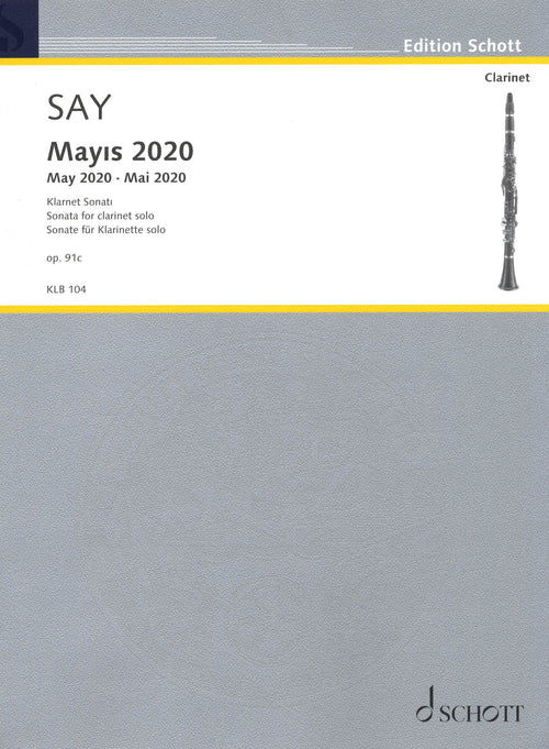 Fazil Say May of 2020 clarinet unaccompanied cover