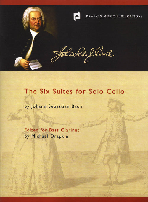 Bach Cello Suites transcribed bass clarinet Drapkin cover