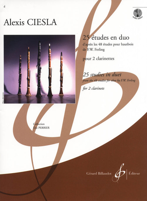 Ciesla Ferling 25 Études en duo clarinet cover