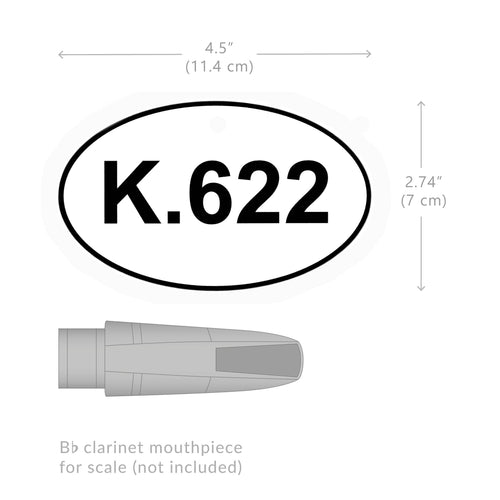 CAMco K622 sticker size comparison