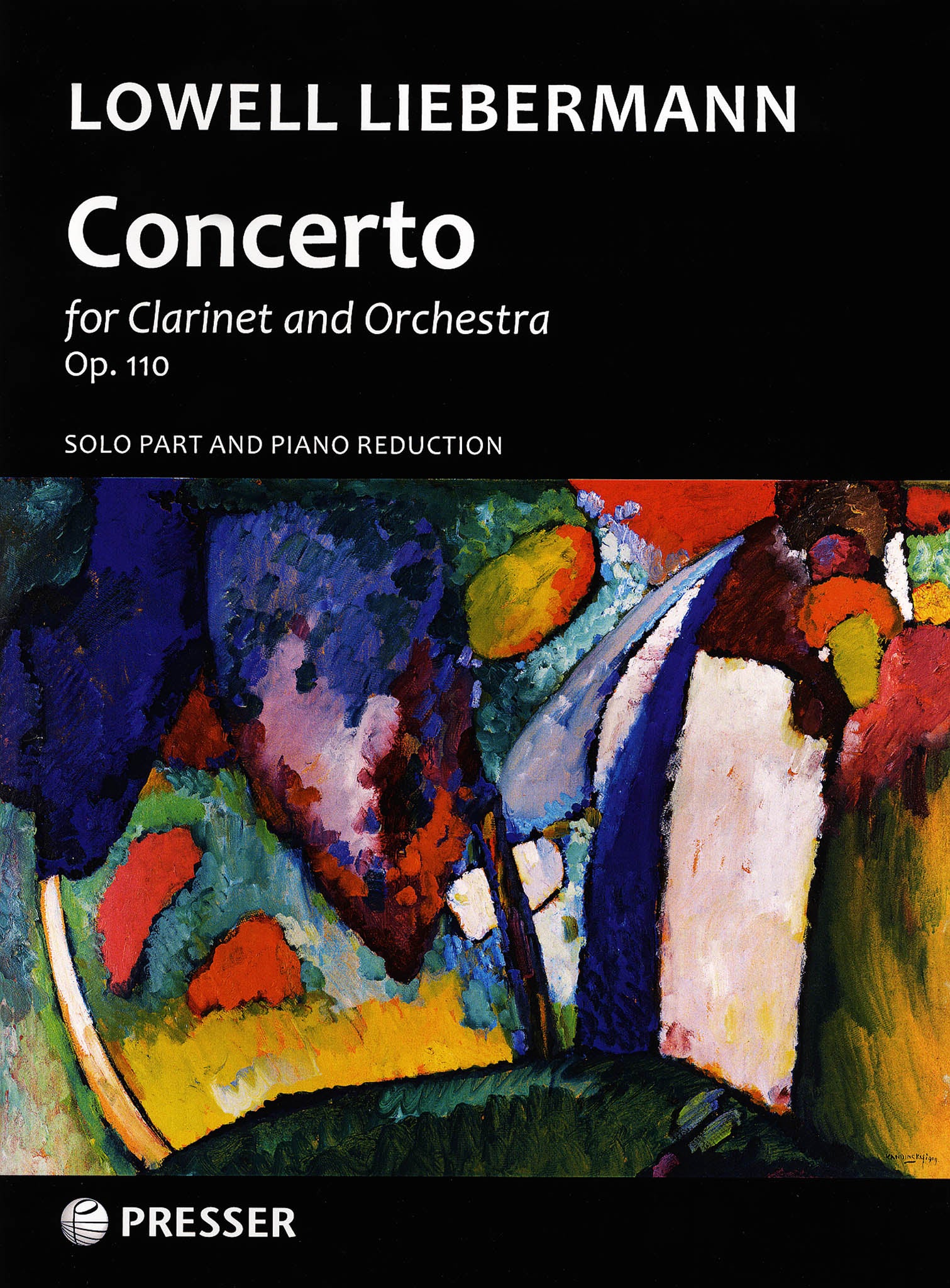 Liebermann Clarinet Concerto, Op. 110 cover
