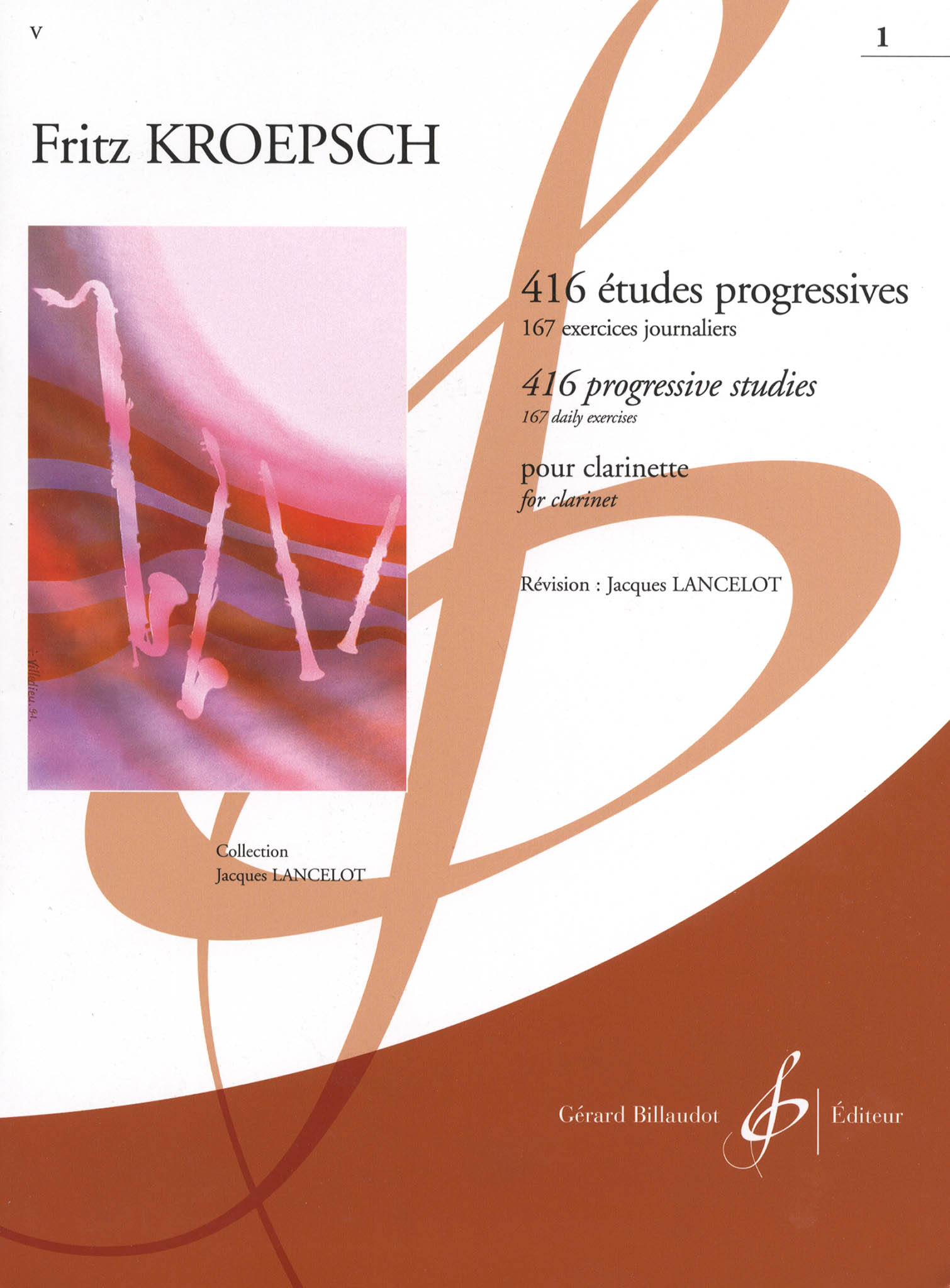 416 Progressive Studies for Clarinet, Book 1 Cover