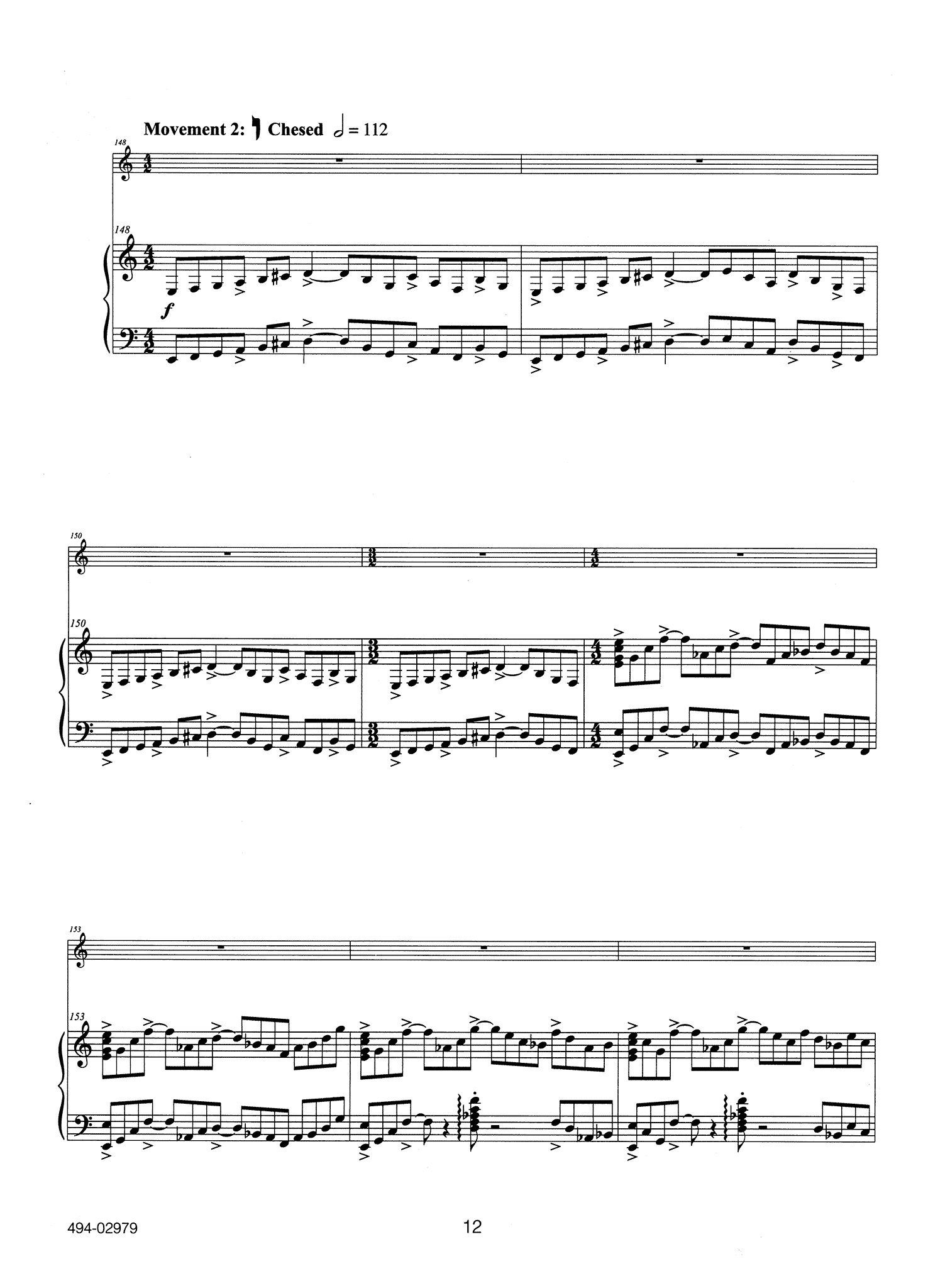 Leshnoff Clarinet Concerto Nekudim - Movement 2