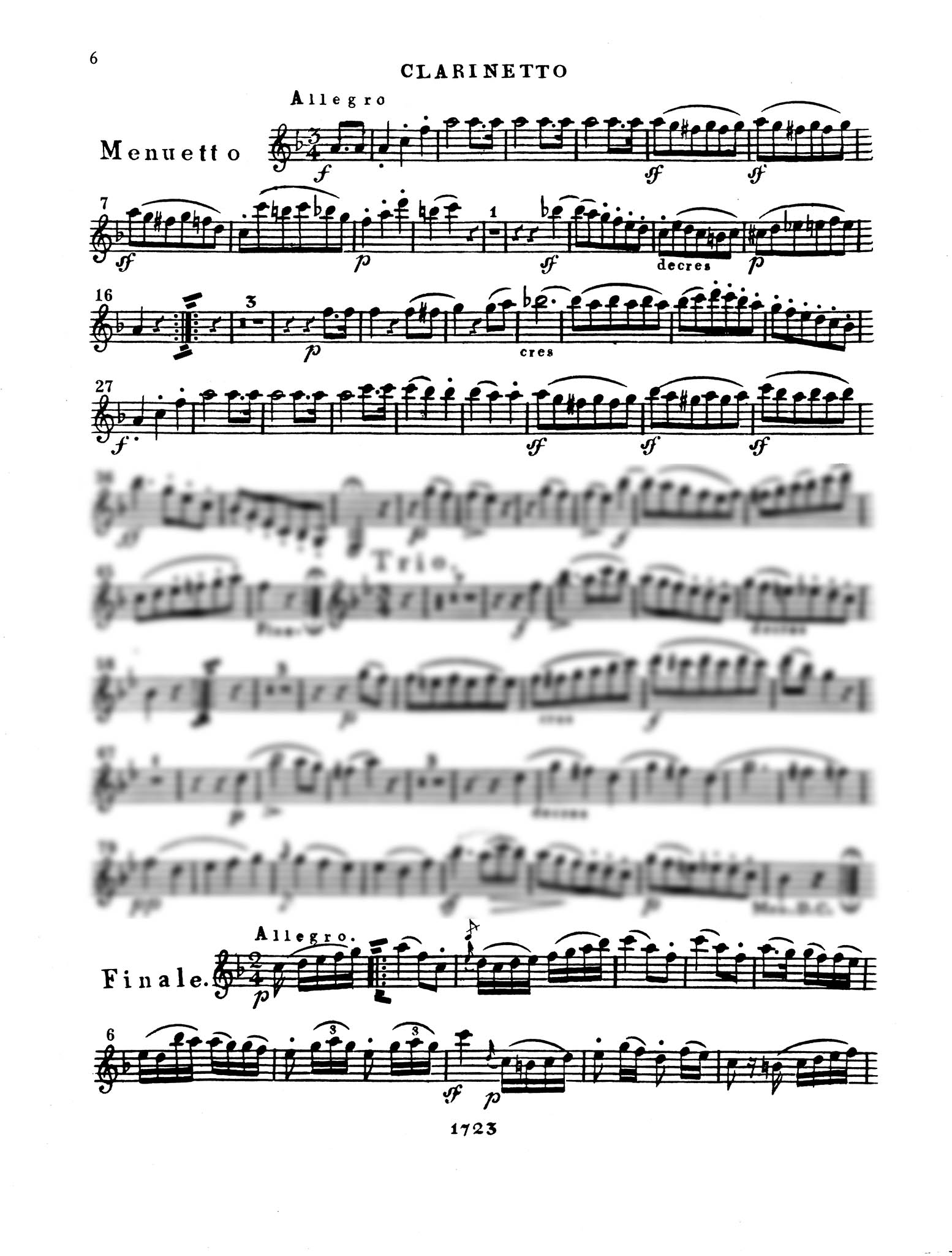 Clarinet Quartet No. 3 in D Major, Op. 7 - Movement 3