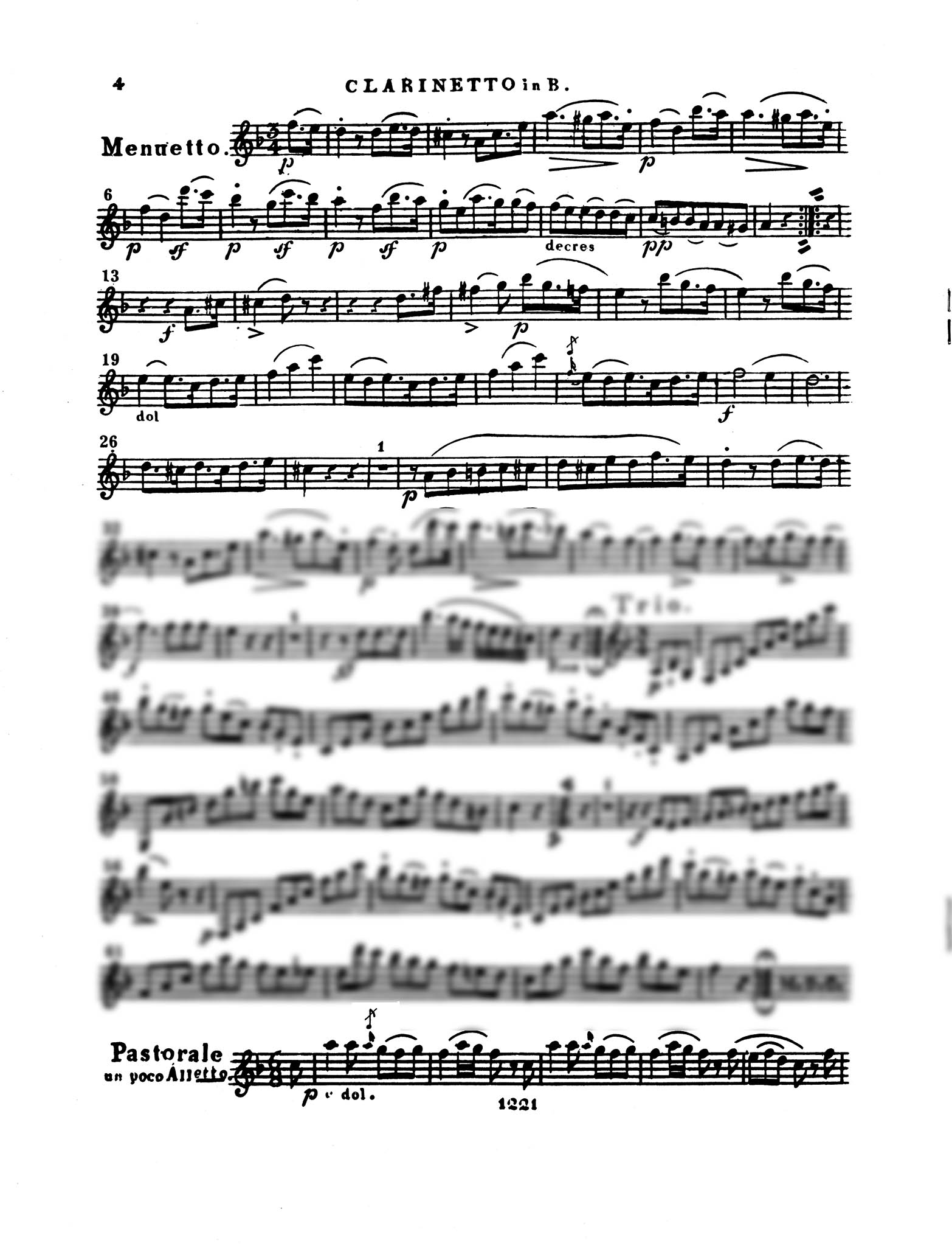 Clarinet Quartet No. 2 in C Minor, Op. 4 - Movement 2