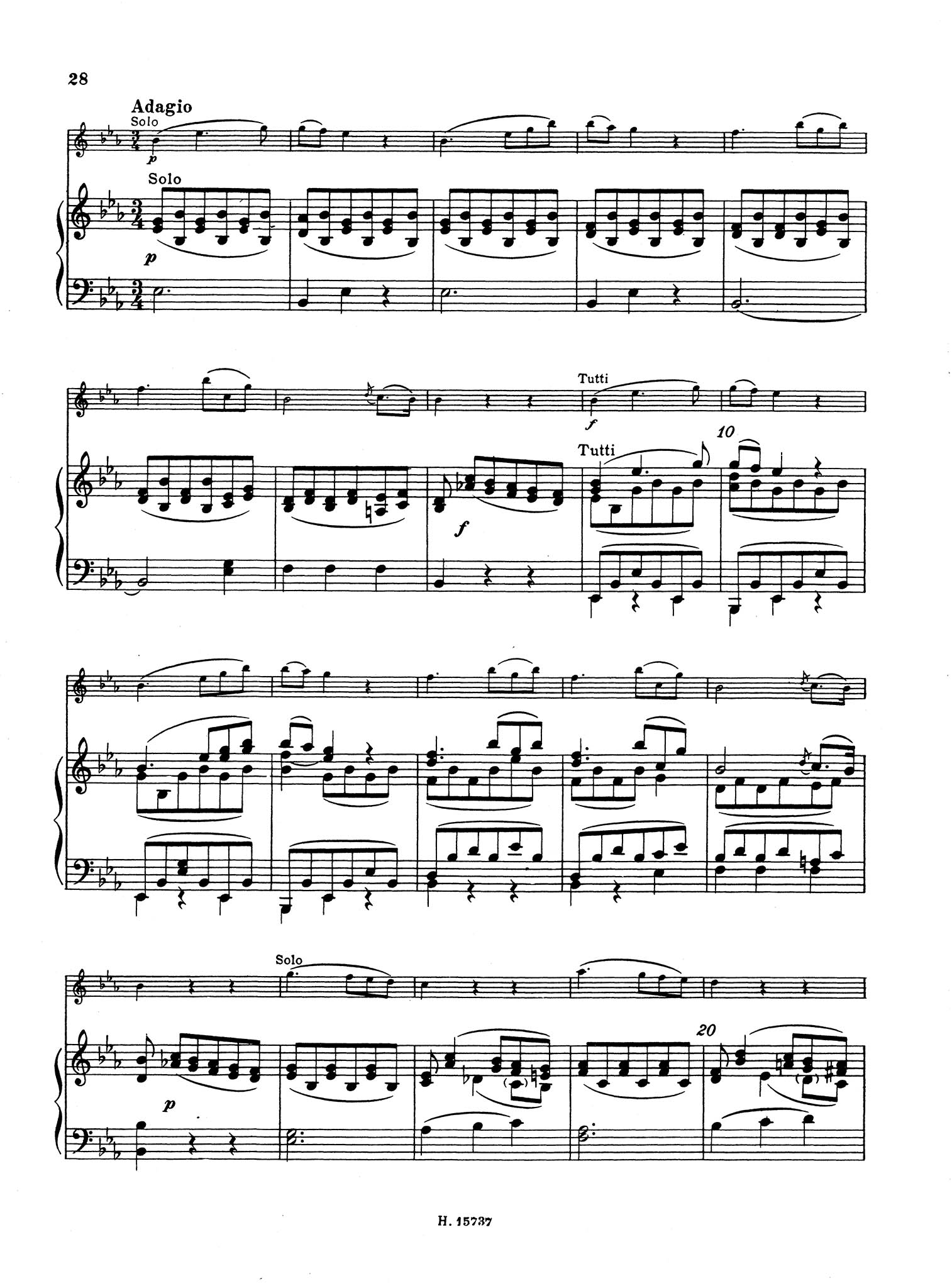  Clarinet Concerto in A Major, K. 622 - Movement 2