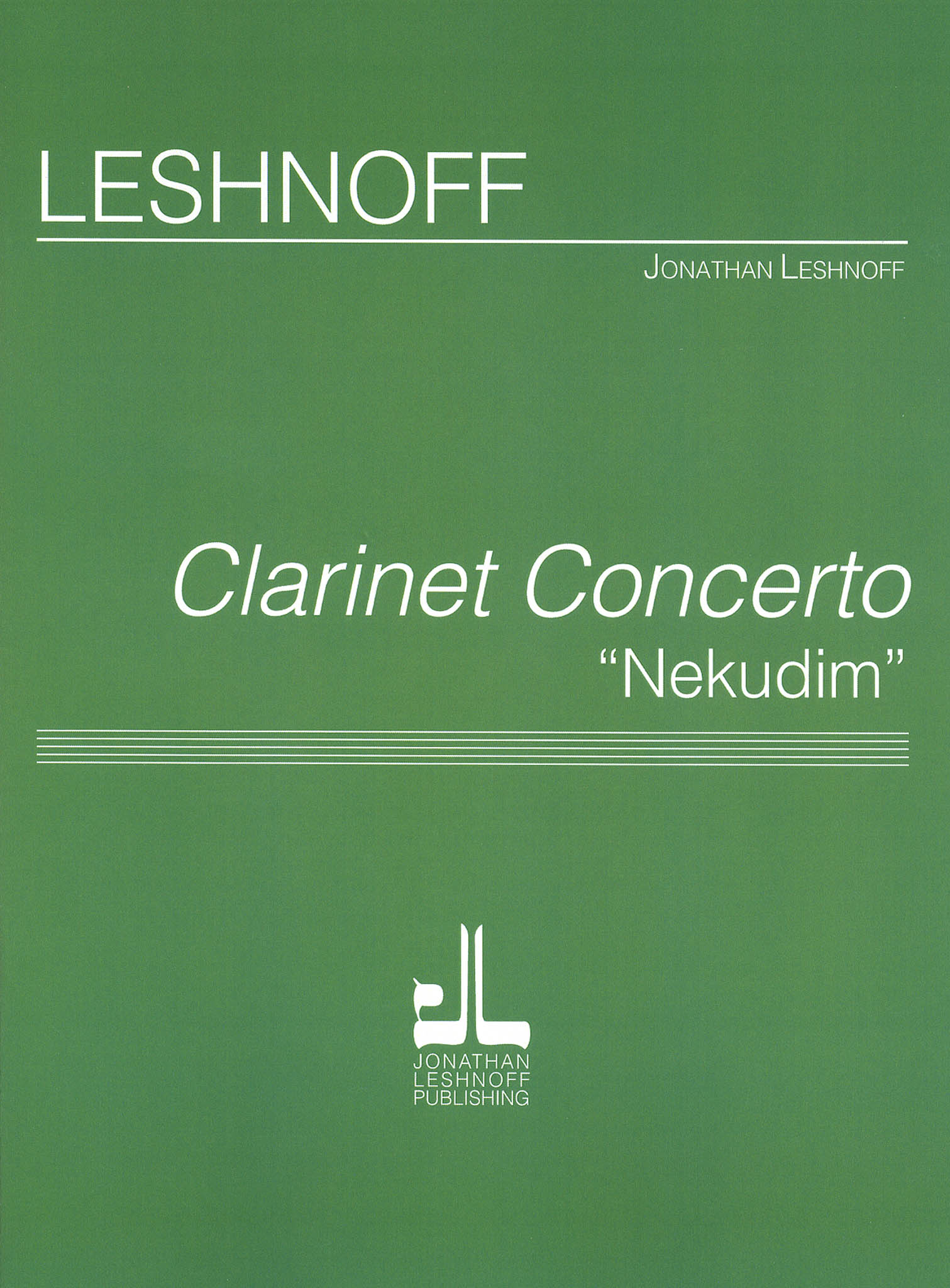 Leshnoff Clarinet Concerto ‘Nekudim’ full score Cover